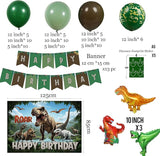 Dinosaur Birthday Party Decorations Includes Green and brown balloon