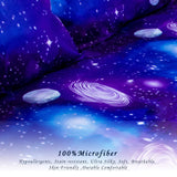 Bedlifes Galaxy Outer Space Sheet Set, Galaxy Themed, 3 pcs Including