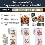 60th Birthday Gifts for Men Whiskey Glass Set 60th Birthday