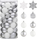 Valery Madelyn Christmas Tree Decorations Ornament Set, 50ct 2.36 Inch