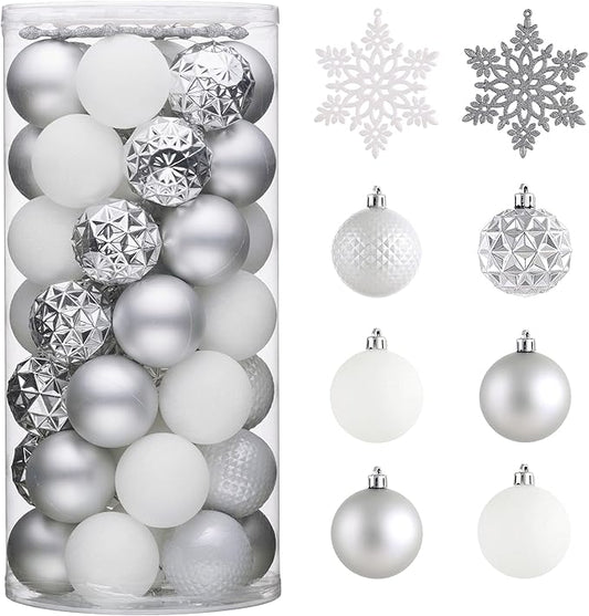 Valery Madelyn Christmas Tree Decorations Ornament Set, 50ct 2.36 Inch
