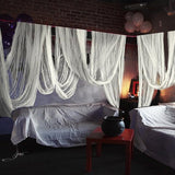 600 x 85 Creepy Cloth Large White Halloween Spooky Fabric Cloth