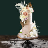 33 PCS Boho Cake Topper Decorations Vintage Artificial Rose Flowers