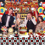 186Pcs Casino Theme Party Decorations Tableware Set Las Vegas Poker