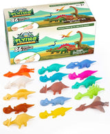PICK A TOY Stretchy Slingshot Dinosaur Toys 36 Mini Rubber Dinosaurs