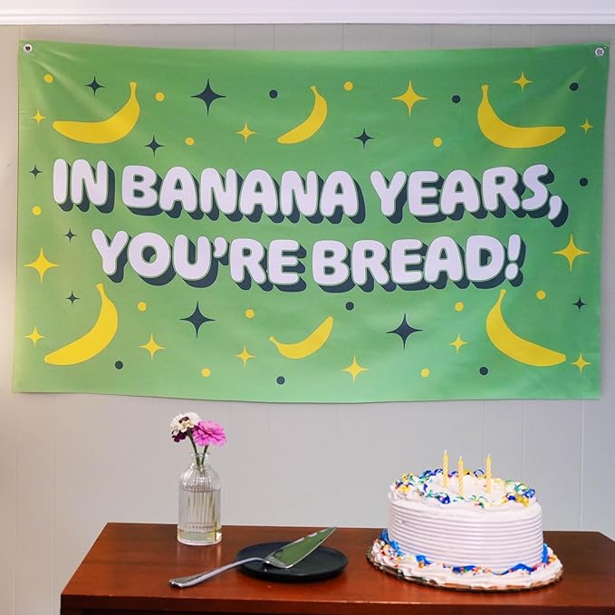 Funny Happy Birthday Banner 60" x 33" – Hilarious Party Decoration #3