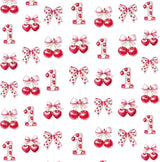Cherry 1st Birthday Decorations Sweet Floral Cherries Pink Bow