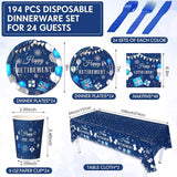 Yungyan 194 Pcs Retirement Party Decorations Disposable Happy