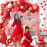 Valentine Day Balloon Decorations Kit Balloons Arch Garland With Red