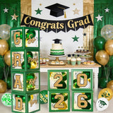 Graduation Decorations 2026 - Green and Gold Graduation Decorations -