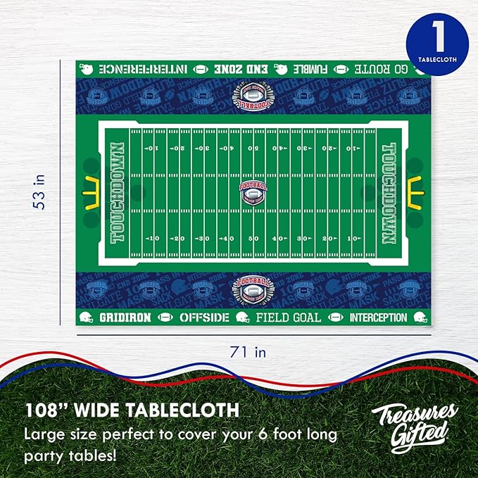 Treasures Gifted Football Party Decorations Serves 16 Guests