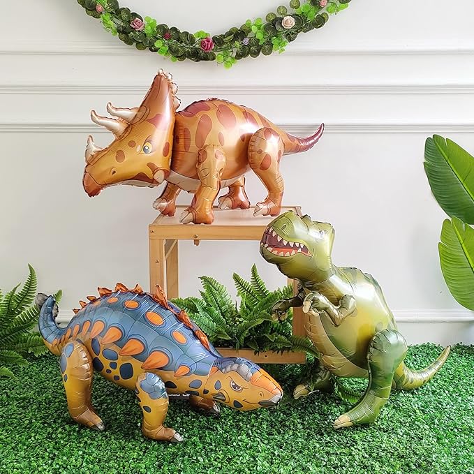 Large Self Standing Dinosaur Balloons 3PCS 38inch Tyrannosaurus