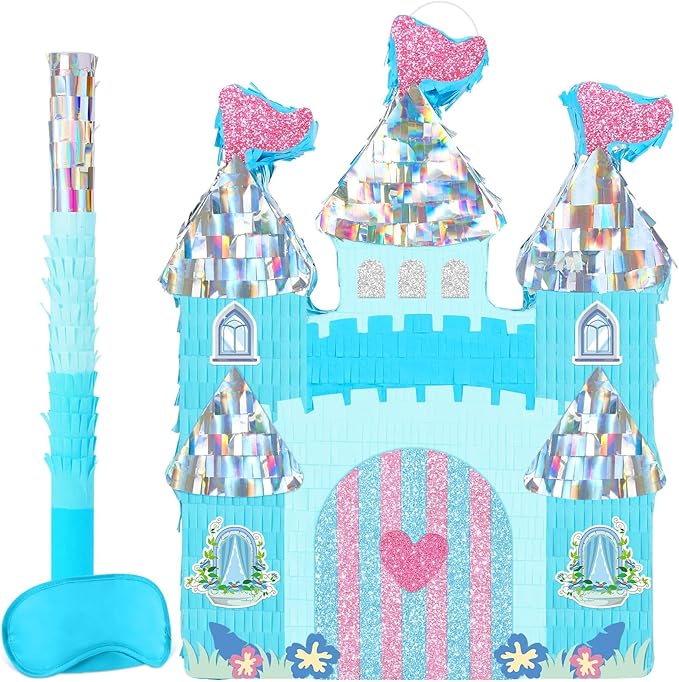 Princess Castle Piñata Ice Castle Piñata Blue Princess Party