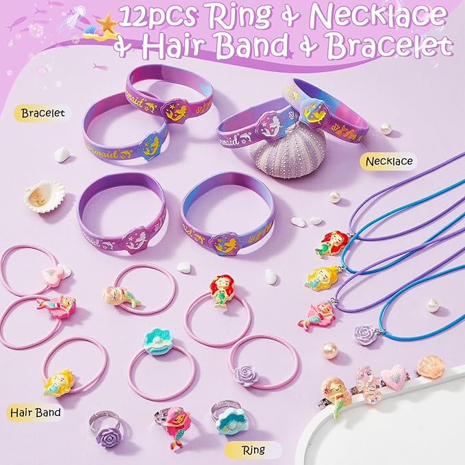 Mermaid Party Favors Birthday Supplies for Girl Gift Boxes Notebooks