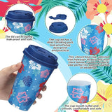 Yungyan 24 Sets Hawaii Hibiscus Cartoon Party Favors Goodie Cups with