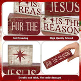4 Pcs Christmas Table Decoration Jesus Decor Christmas Tiered Tray