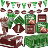 178Pcs Football Party Supplies Includes Dinner Plates Dessert Plates