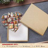 Book Ornaments for Christmas Tree - Book Lovers Gifts for Women -