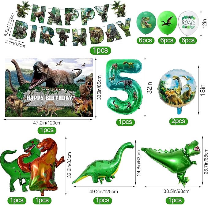 Dinosaur Birthday Decorations Dino Theme Party