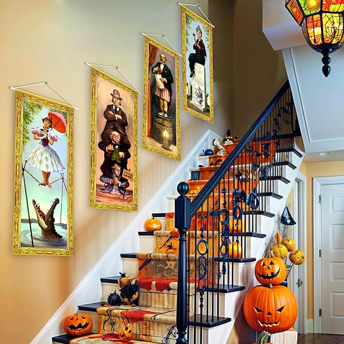 Halloween Decorations Large 4 PCS Haunted Mansion Stretching
