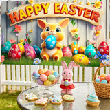 Easter Banner Polyester 43x70.86 Inches Banner Easter for