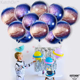 KatchOn, Galaxy Balloons for Galaxy Decorations - 22 Inch, Pack of 12