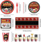 Movie Night Supplies 160PCS Movie Themed Party Decorations with Now