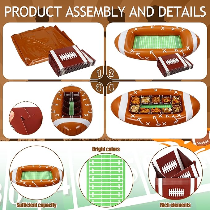 Football Party Supplies 53.1 x 25.5 Inch Large Football Inflatable