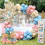 Gender Reveal Decorations Party Set 176pcs Pink and Blue Balloons
