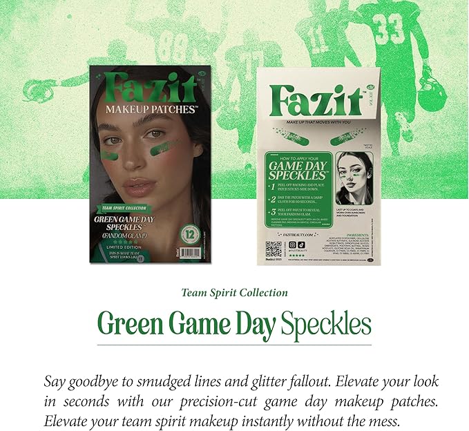 Fazit Makeup Patches - Green Game Day Speckles - Glow Up Make-Up
