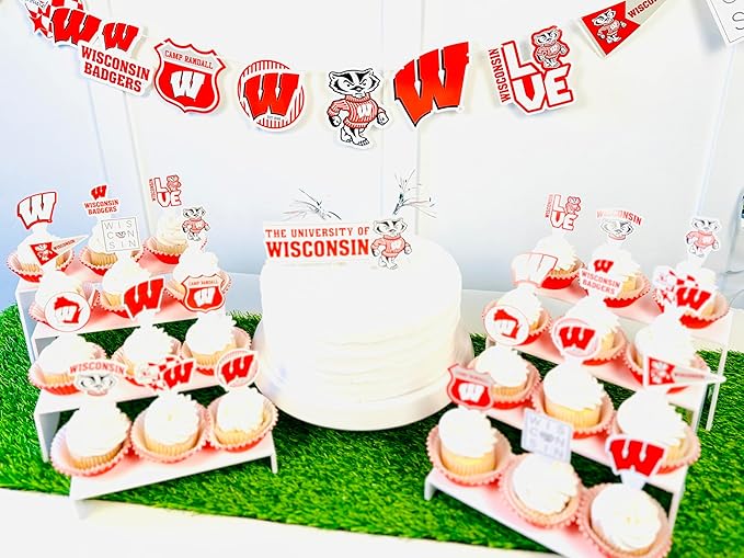 Wisconsin Party Supplies for UW Football, Birthday Gift, Graduation
