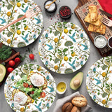 50PCS Lemon Party Supplies7"Lemon Paper Plates Blue Tiles Yellow Lemon