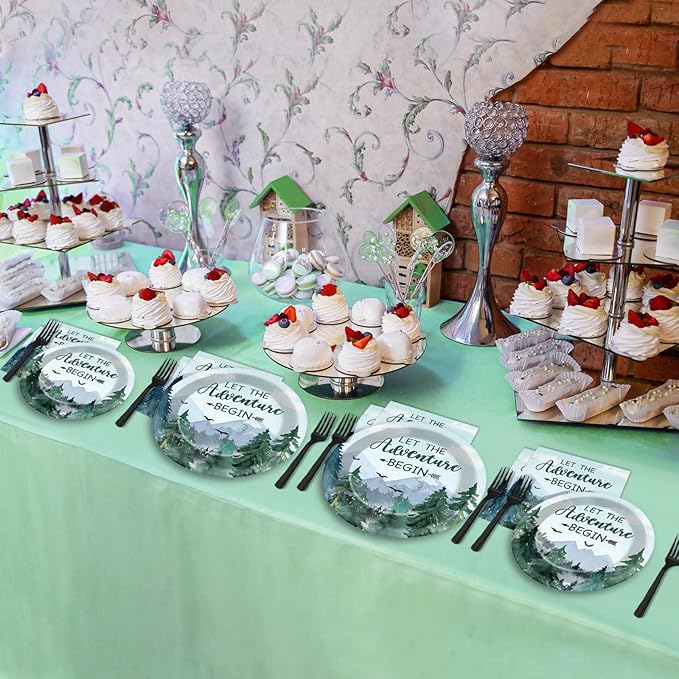 Adventure Awaits Baby Shower Tableware Let The Adventure Begin