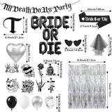 Bride or Die Bachelorette Party Decorations 100pcs with Till Death