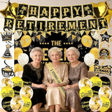 Elegant gold Retirement Decorations Kit for Women ang man Features
