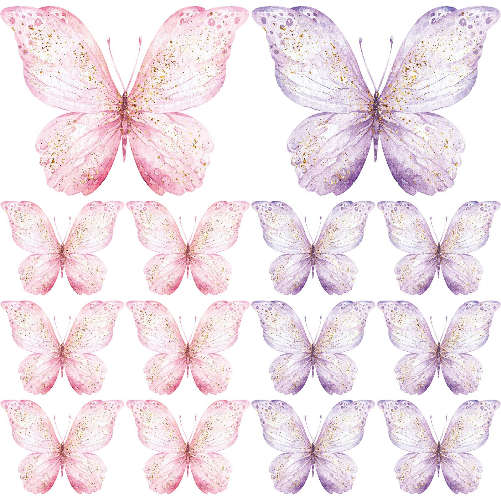 Wesiti 18 Pieces Butterfly Baby Shower Birthday Decorations Butterfly