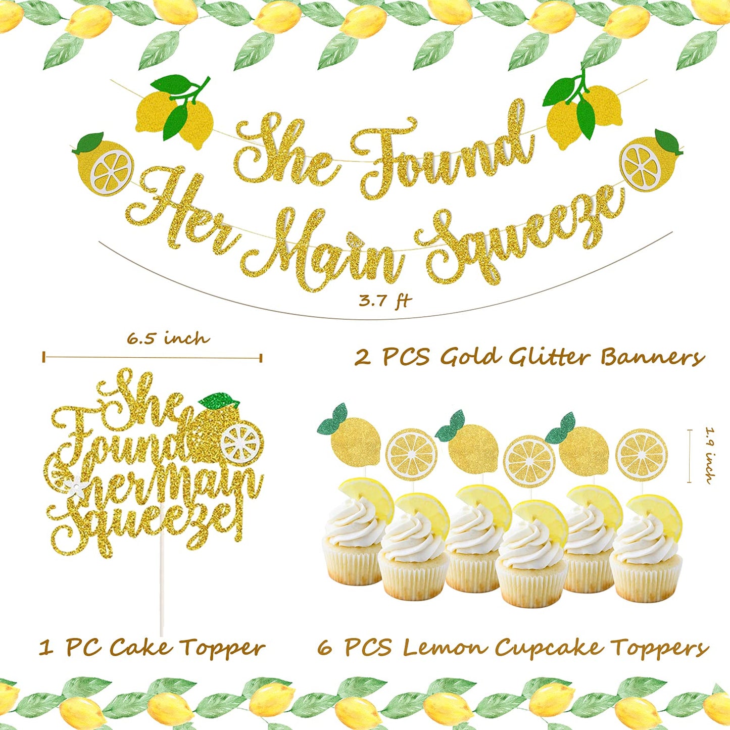 Hombae Lemon Bridal Shower Decorations, Lemon Party Decorations, She