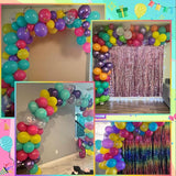 Pink Blue Purple Balloon, 60 Pcs 12 Inches Hot Pink Metallic Purple