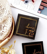 Cheers to Years Cocktail Napkins - 50 PK - 3-Ply Birthday Napkins 5x5