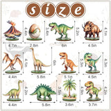 12Pcs Dinosaur Wood Table Sign Tabletop Centerpieces Funny Cartoon