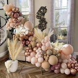 Funhot Retro Blush Pink Balloons Set, 60PCS Dusty Pink Birthday