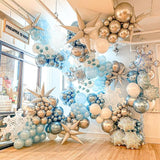 Frozen Balloon Arch Garland Kit, 164Pcs Winter Wonderland Balloon