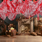 Halloween Red Bloody Creepy Cloth 500 x 87 inch Spooky Gauze Cloth