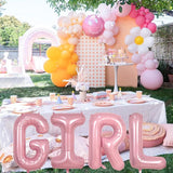 Pastel Pink N Letter Balloon, 40 Inch Giant Light Pink Mylar Helium