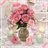 8 Bundles Artificial Peonies Flowers Boho Faux Flowers Arrangements #1