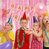 5 Pack Pink Tinsel Curtain Foil Fringe Birthday Graduation Party