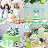 Soccer Candle 6,6 Candle for Birthday Cake Boy Soccer,6th Birthday