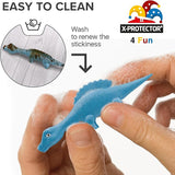 X-Protector Rubber Dinosaur Slingshot - 12 PCS Pack - Flying Finger