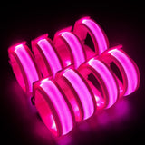 KIRALUMI 8 PCS LED Glow Bracelets, Light Up Wristbands - Halloween