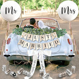 33 Pc Just Married Car Decorations Wedding Reception & Ceremony